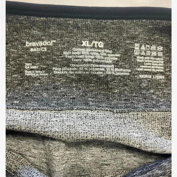 Bravado Basics Maternity  Nursing Slimming Long Black Grey Tank Top Size XL - Picture 10 of 10